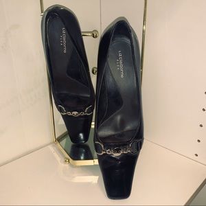 Size 8 Liz Claiborne Black Leather Flex Shoes